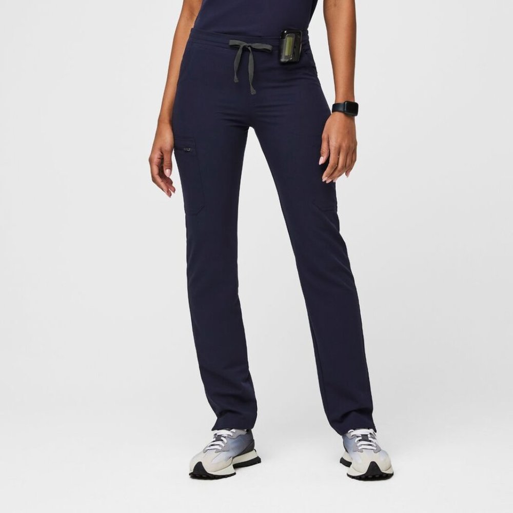 Figs Yola Skinny Scrub Pants Navy